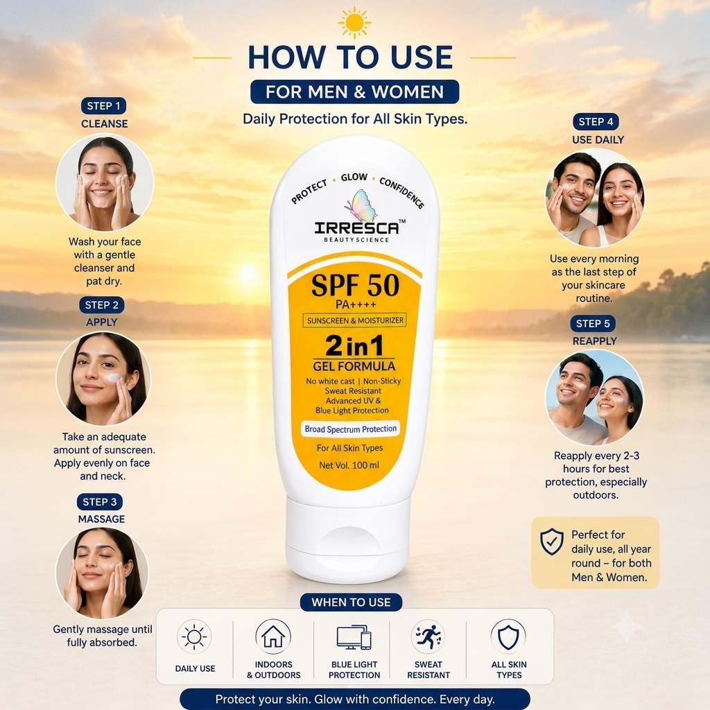 SPF 50 PA++++ Sunscreen 2 in 1