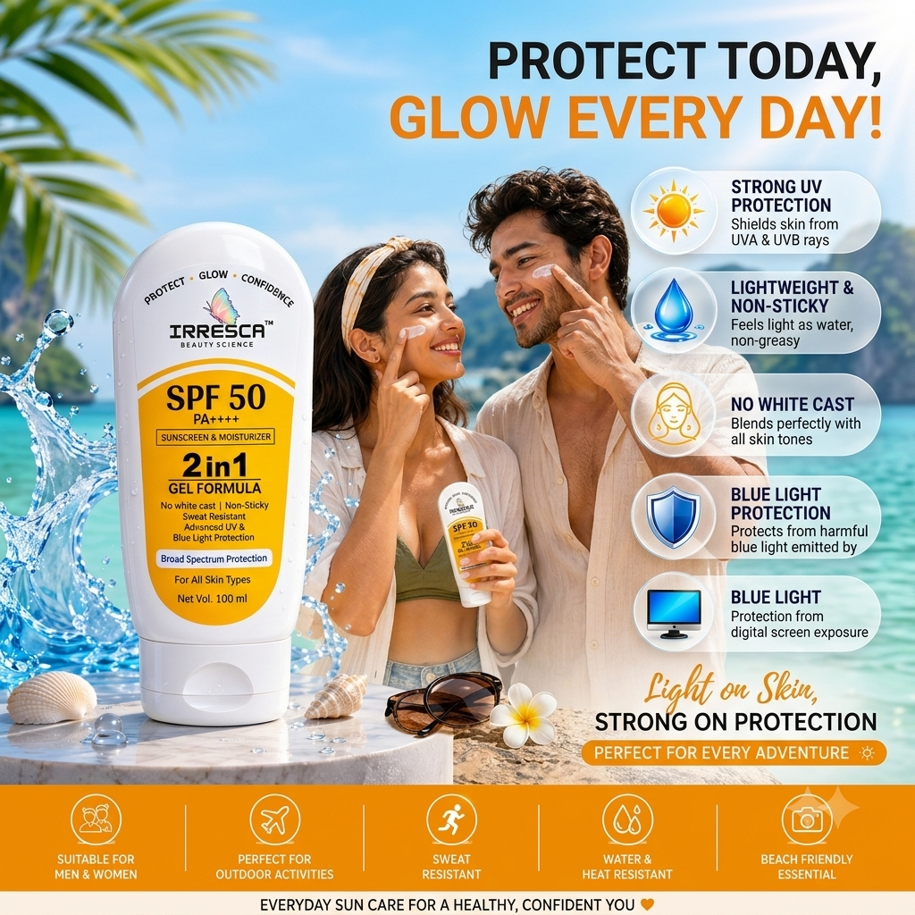 SPF 50 PA++++ Sunscreen 2 in 1