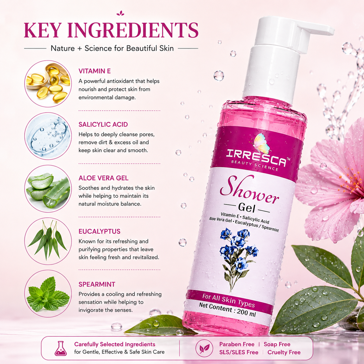 Full Body Skin care Shower Gel