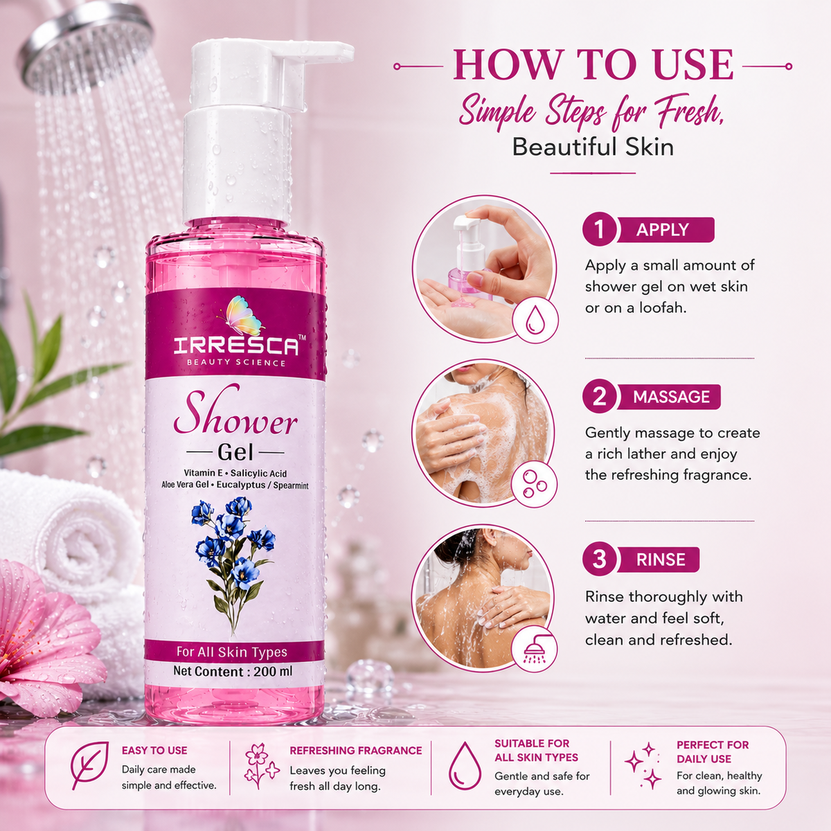 Full Body Skin care Shower Gel