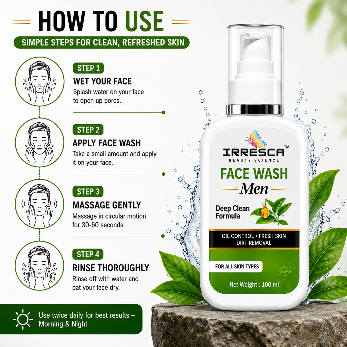 Face Wash Niacinamide & Tea Tree Oil