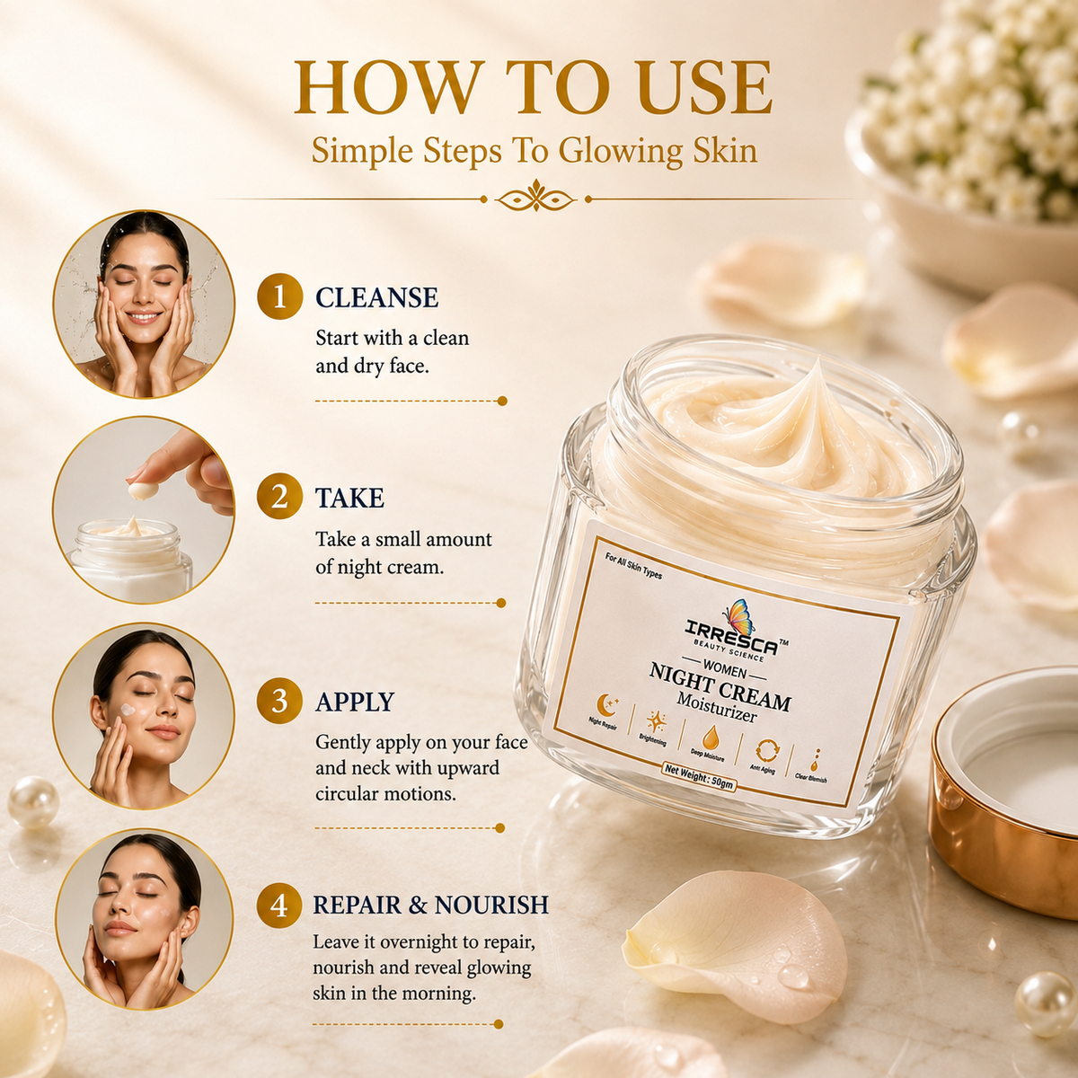 Night Cream  Overnight Skin Repair