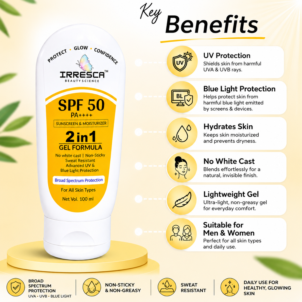 SPF 50 PA++++ Sunscreen 2 in 1